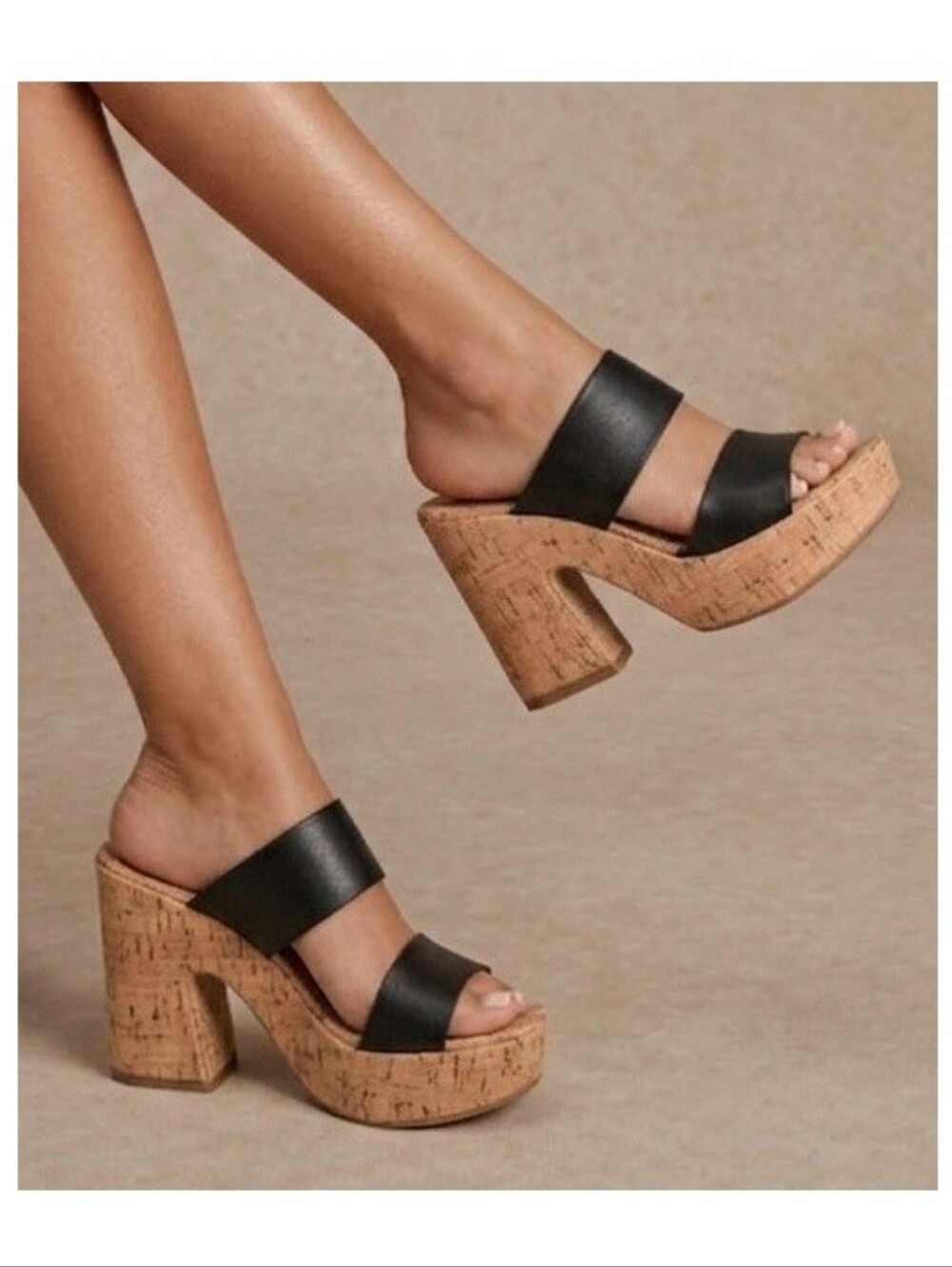 Korks Dezi Cork Platform Sandals Boho NIB NEW 9